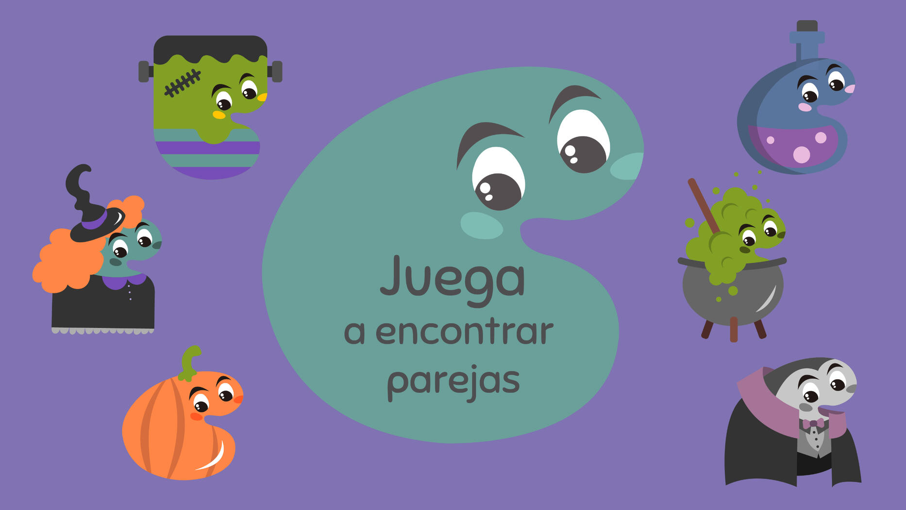 Juega y Encuentra las Parejas - Halloween